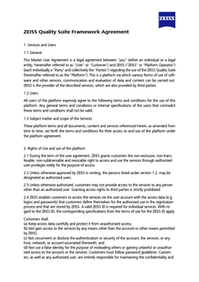 Pregled slike ZEISS Quality Suite Framework Agreement