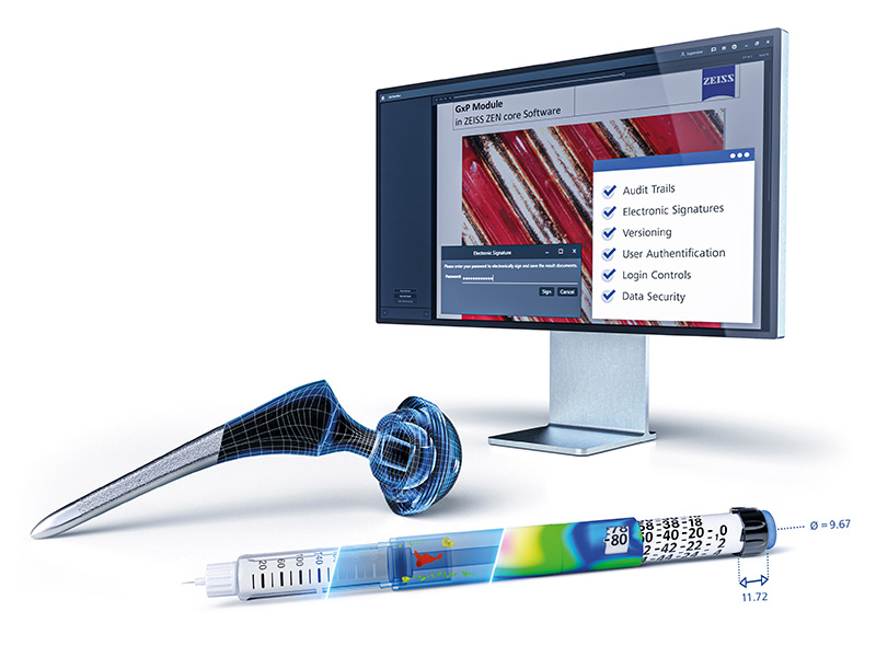 Ključne funkcionalnosti ZEISS ZEN core GxP alata​