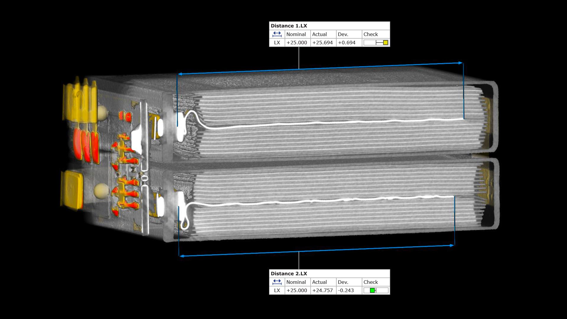 Inspekcija baterije u ZEISS INSPECT X-Ray